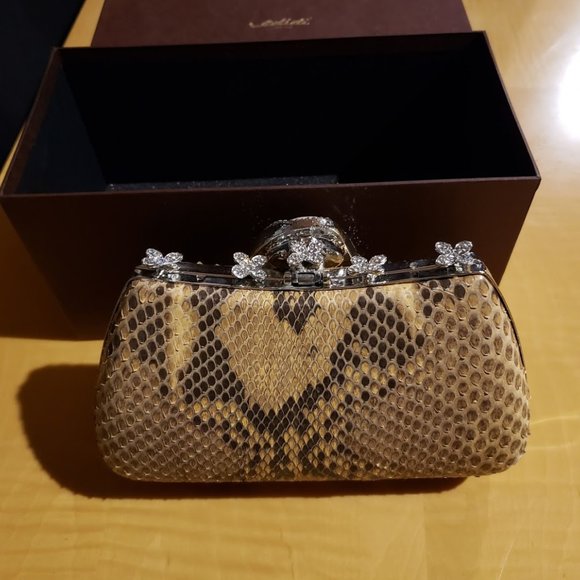 Edidi snakeskin clutch handbag - Picture 4 of 9